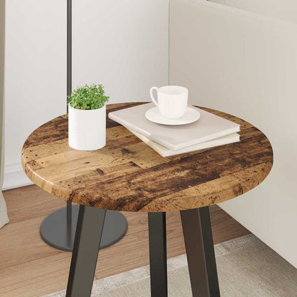 Bordsskiva Gammalt trä Ø 40 x 1,5 cm Konstruerat trä