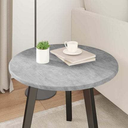 Bordsskiva Ø 50 x 1,5 cm Rund Konstruerat trä Betonggrå
