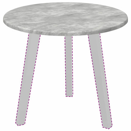 Bordsskiva Betonggrå Ø 50 x 1,5 cm Konstruerat trä