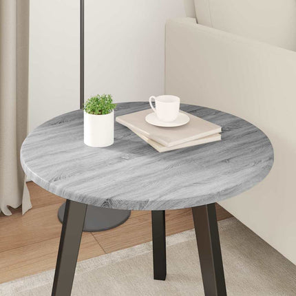 Bordsskiva Grå sonoma Ø 50 x 1,5 cm Konstruerat trä