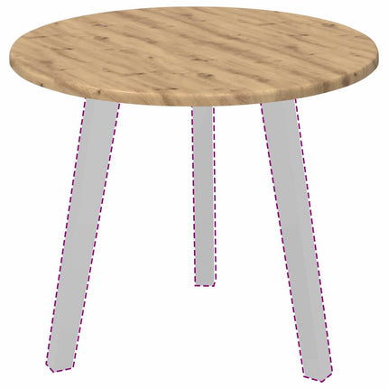 Bordsskiva artisan ek Ø 50 x 1,5 cm Konstruerat trä