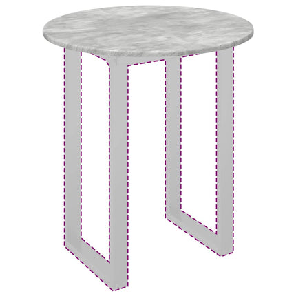 Bordsskiva Betonggrå Ø 60 x 1,5 cm Konstruerat trä