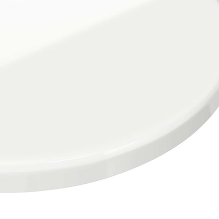 Bordsskiva Vit högglans Ø 60 x 1,5 cm Konstruerat trä