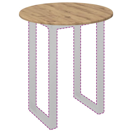 Bordsskiva artisan ek Ø 60 x 1,5 cm Konstruerat trä