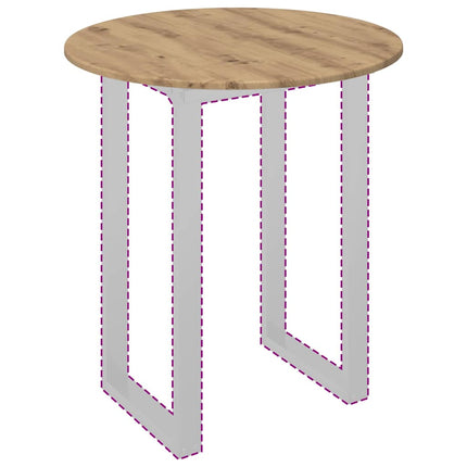 Bordsskiva artisan ek Ø 70 x 1,5 cm Konstruerat trä
