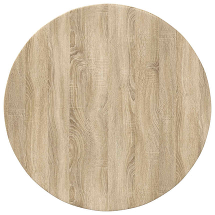 Bordsskiva Ø 80 x 1,5 cm Rund Konstruerat trä Sonoma-ek