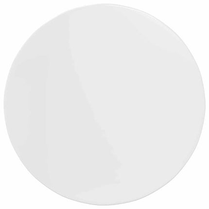 Bordsskiva Vit högglans Ø 80 x 1,5 cm Konstruerat trä