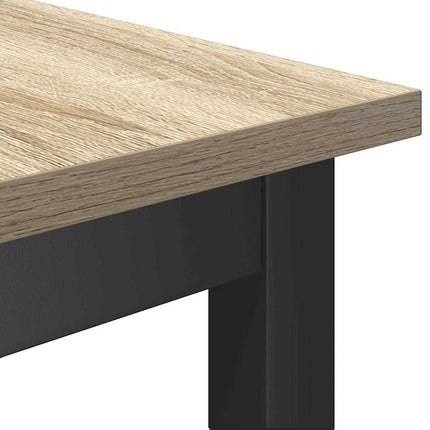 Matbänk Sonoma-ek 100 x 32,5 x 48,5 cm Konstruerat trä och stål