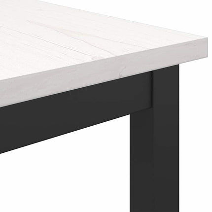bord Vit 100 x 40 x 101 cm Konstruerat trä och stål
