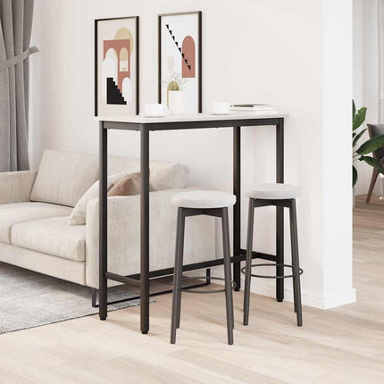 bord Vit 100 x 40 x 101 cm Konstruerat trä och stål