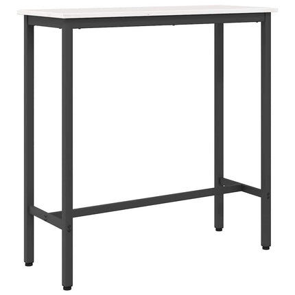 bord Vit 100 x 40 x 101 cm Konstruerat trä och stål
