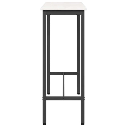 bord Vit 100 x 40 x 101 cm Konstruerat trä och stål