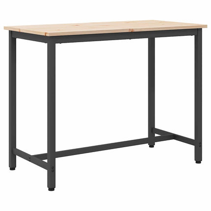 bord Naturfärg 100 x 50 x 77 cm Konstruerat trä och stål