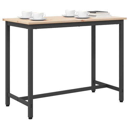 bord Naturfärg 100 x 50 x 77 cm Konstruerat trä och stål