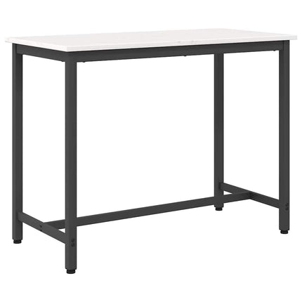bord Vit 100 x 50 x 77 cm Konstruerat trä och stål