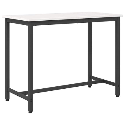 bord Vit 100 x 50 x 77 cm Konstruerat trä och stål