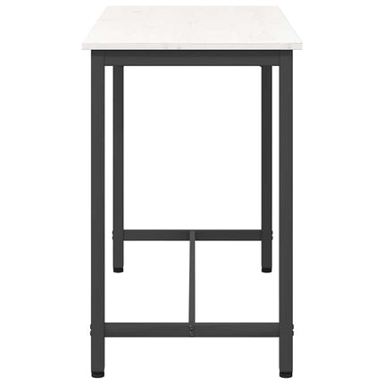 bord Vit 100 x 50 x 77 cm Konstruerat trä och stål