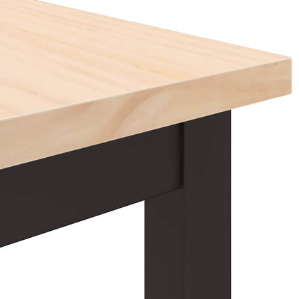 bord Naturfärg 100 x 50 x 77 cm Konstruerat trä och stål