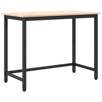 bord Naturfärg 100 x 50 x 77 cm Konstruerat trä och stål