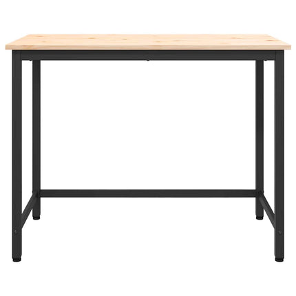 bord Naturfärg 100 x 50 x 77 cm Konstruerat trä och stål