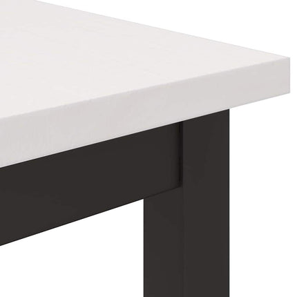 bord Vit 100 x 50 x 77 cm Konstruerat trä och stål