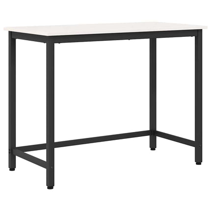 bord Vit 100 x 50 x 77 cm Konstruerat trä och stål