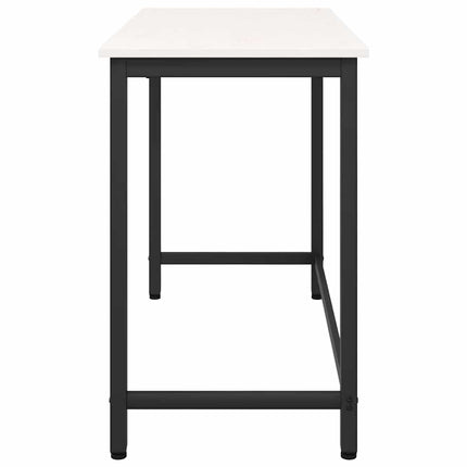 bord Vit 100 x 50 x 77 cm Konstruerat trä och stål
