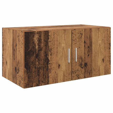 Förvaringsskåp 2 pcs Gammalt trä 80 x 42,5 x 225 cm