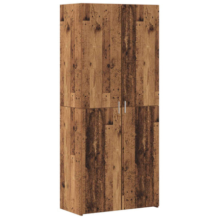 Förvaringsskåp 2 pcs Gammalt trä 80 x 42,5 x 225 cm