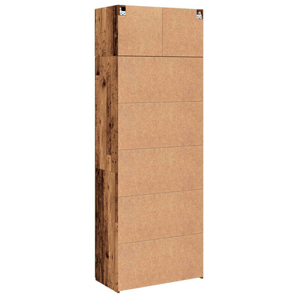 Förvaringsskåp 2 pcs Gammalt trä 80 x 42,5 x 225 cm