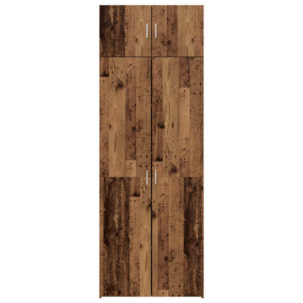 Förvaringsskåp 2 pcs Gammalt trä 80 x 42,5 x 225 cm