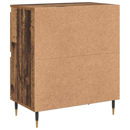 Förvaringsskåp 2 pcs Gammalt trä 60 x 35 x 70 cm