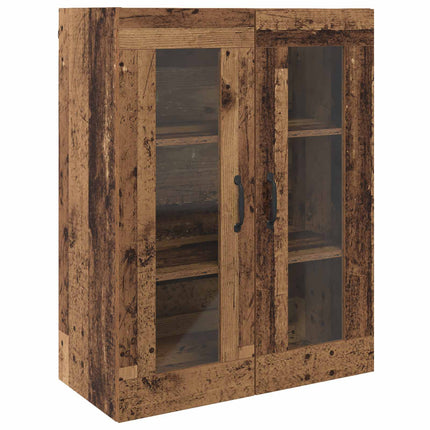 Väggmonterade Skåp 2 pcs Gammalt trä 69,5 x 34 x 90 cm