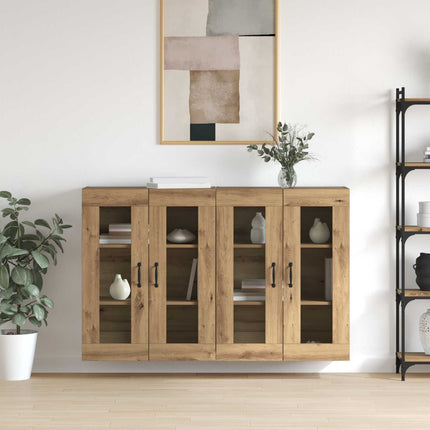 Väggmonterade Skåp 2 pcs artisan ek 69,5 x 34 x 90 cm
