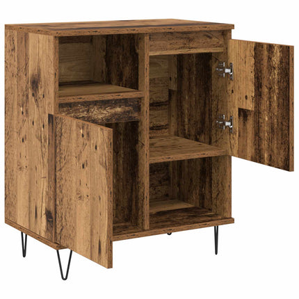 Sideboard 2 pcs Gammalt trä 60 x 35 x 70 cm