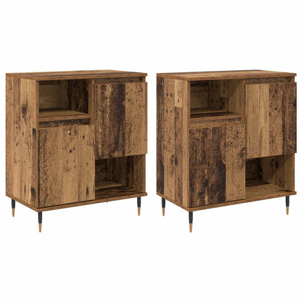 Skåp 2 pcs Gammalt trä