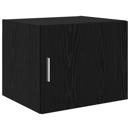 Sideboard 2 pcs Svart Ek 50 x 41 x 225 cm