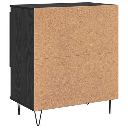 Sideboard 3 pcs Svart Ek 60 x 35 x 70 cm