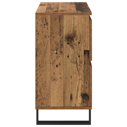 Sideboard 3 pcs Gammalt trä 60 x 35 x 70 cm