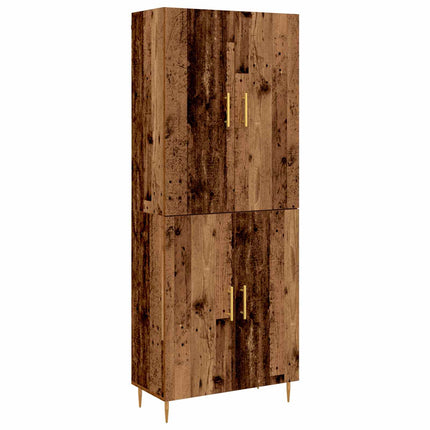 Skåp Gammalt trä 69,5 x 34 x 180 cm Konstruerat trä