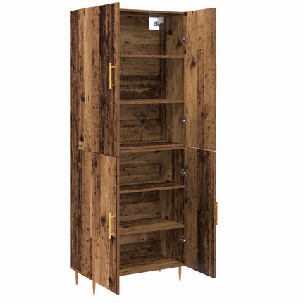 Skåp Gammalt trä 69,5 x 34 x 180 cm Konstruerat trä