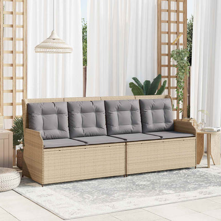 Trädgårdsbänk Beige konstrotting