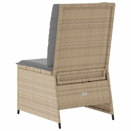 Trädgårdsoffa med kudde Beige och Grå konstrotting