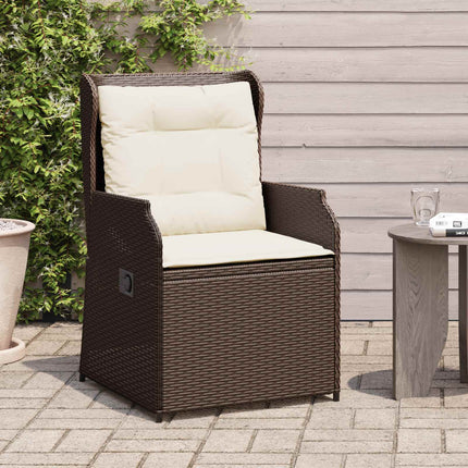 Trädgårdsbänk 2 pcs Brun konstrotting