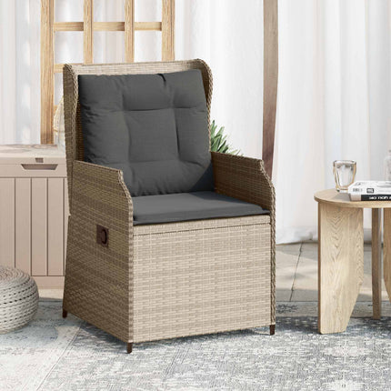 Trädgårdsbänk 2 pcs Ljusgrå konstrotting