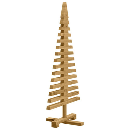 Träjulgran med stativ Brun 90 cm Massiv furu