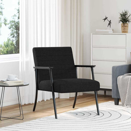fåtölj Svart 59 x 75 x 78 cm tyg