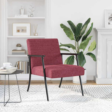 fåtölj Vinröd 59 x 75 x 78 cm tyg