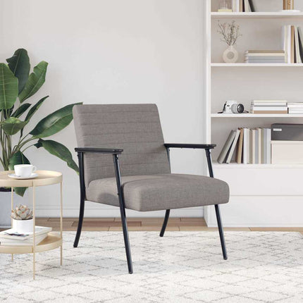 fåtölj Taupe 59 x 75 x 78 cm tyg