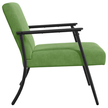 fåtölj Ljusgrön 59 x 75 x 78 cm Sammet